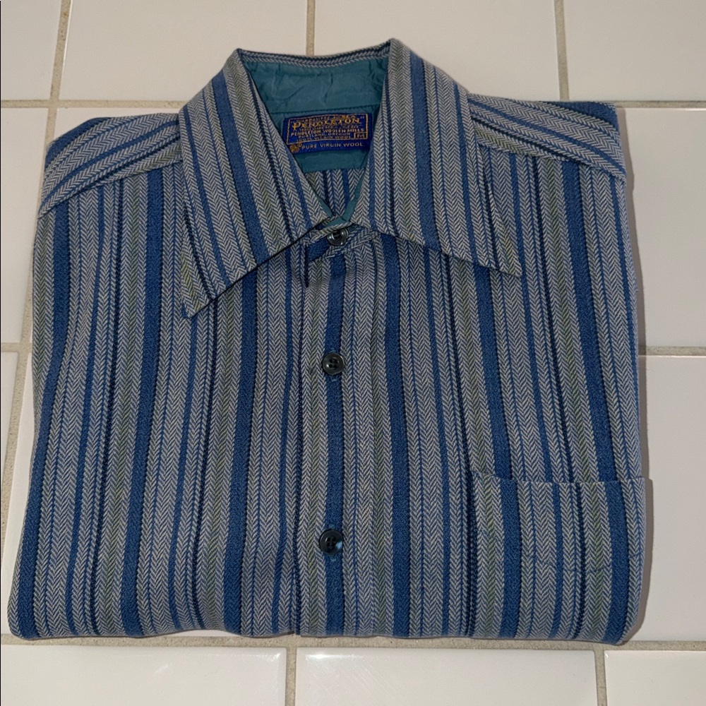 Pendleton short sleeve board shirt wool button down M 🐈‍⬛